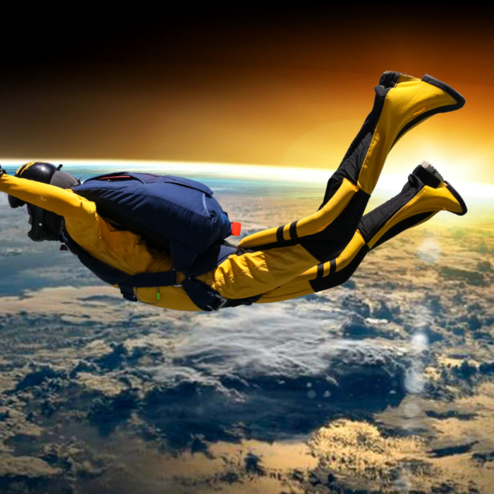 space diving, ejtőernyőzés, crazy, ÉlményBróker